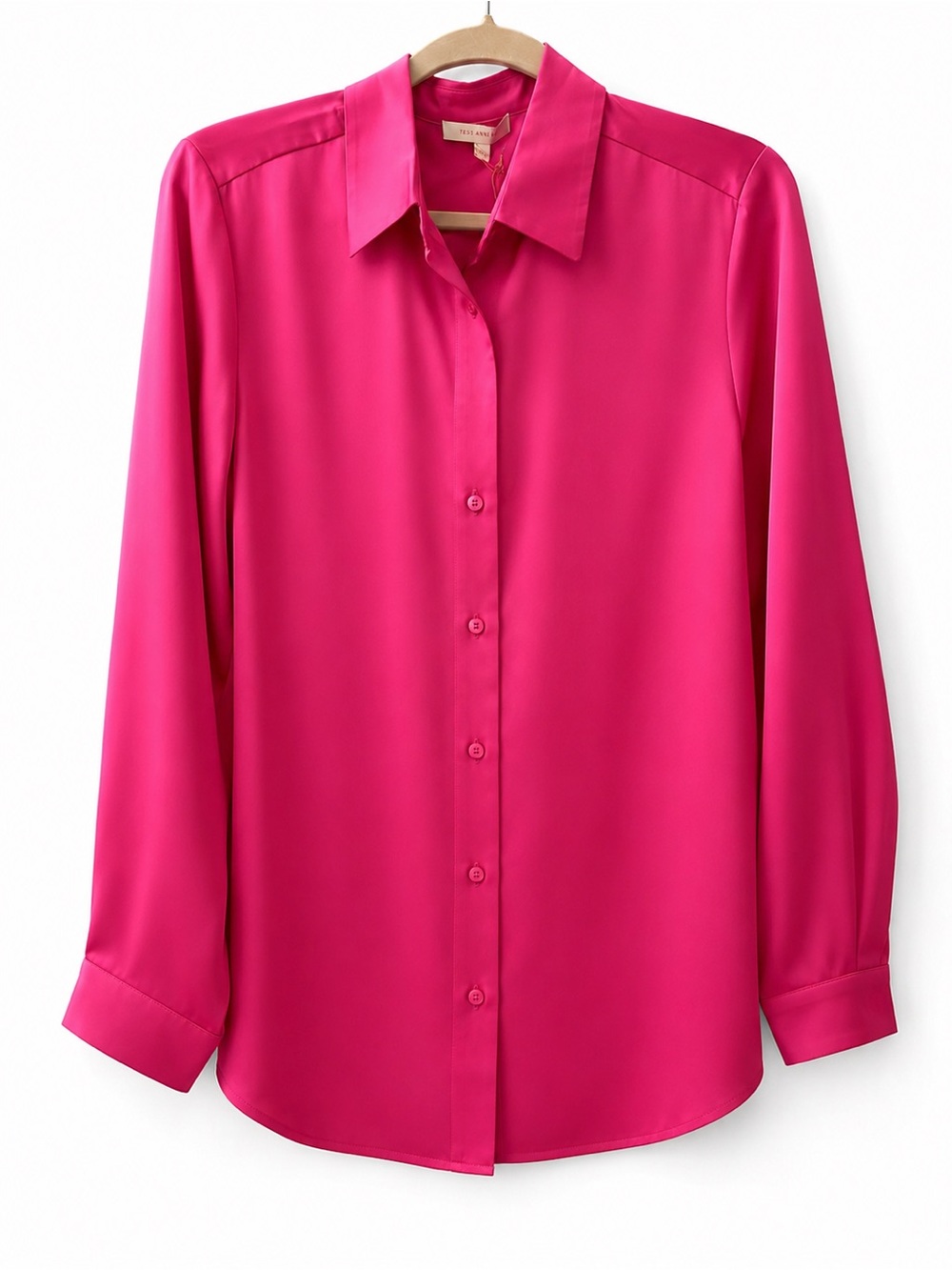 Skies Are Blue Fuchsia Button-Front Women's Dress Shirt